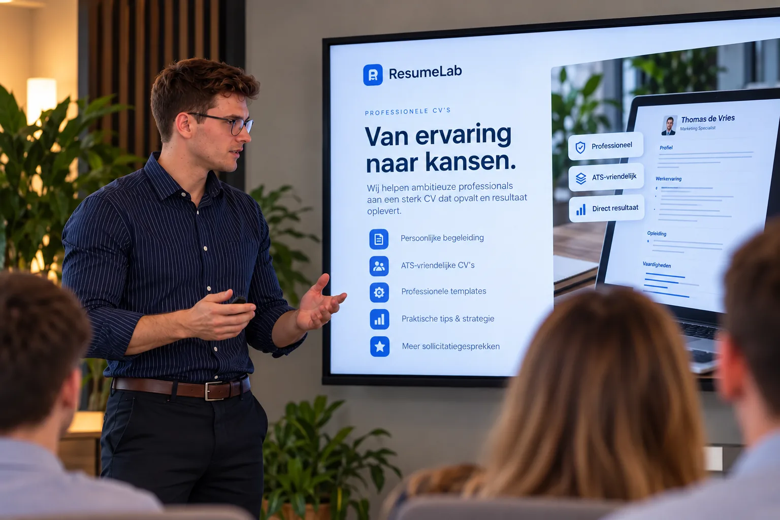 Martijn presenteert